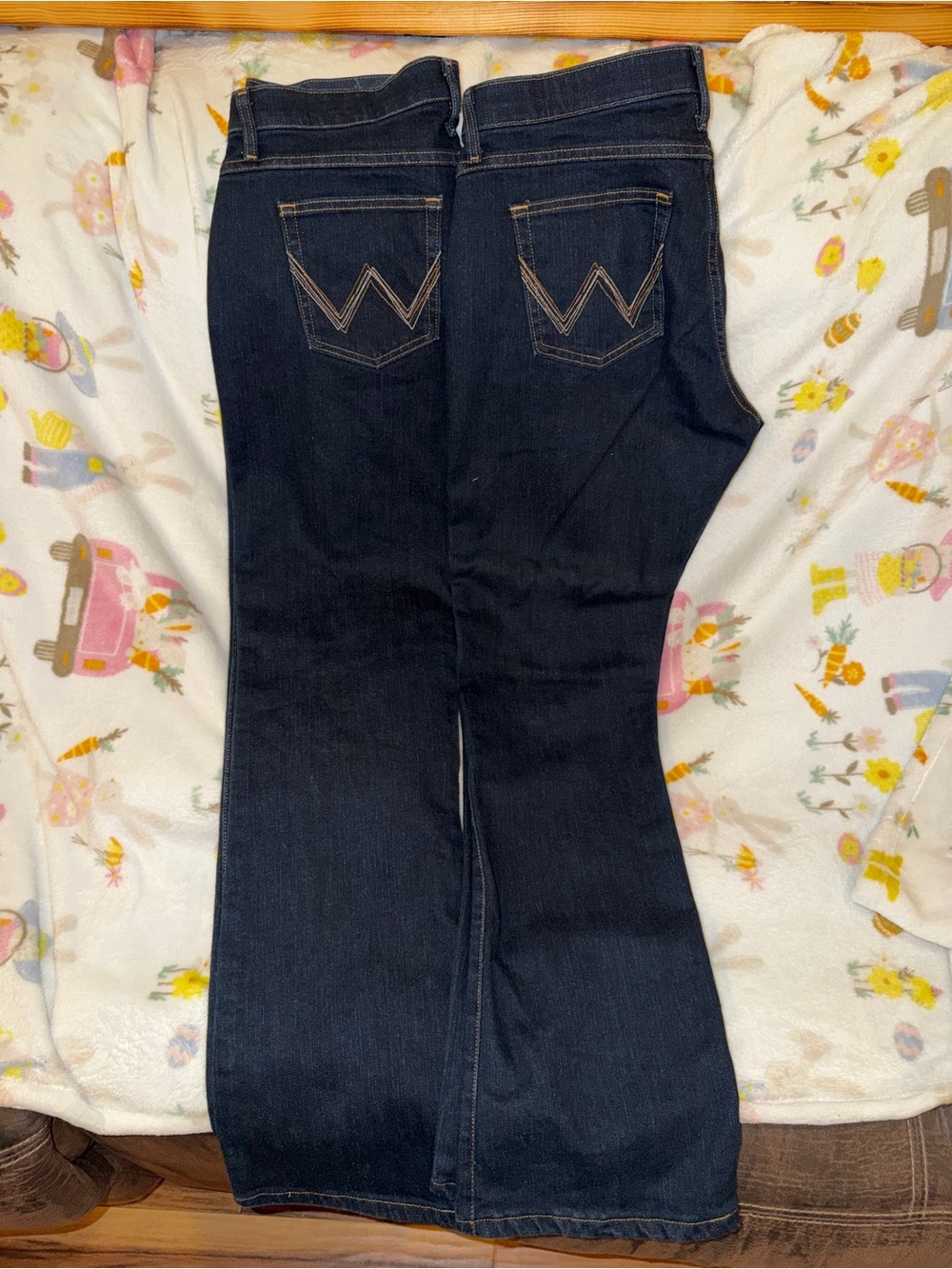 Dark Indigo Women's Bootcut Jeans - W Pocket Stitch